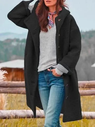 Women’s Long Padded Coat with Hood