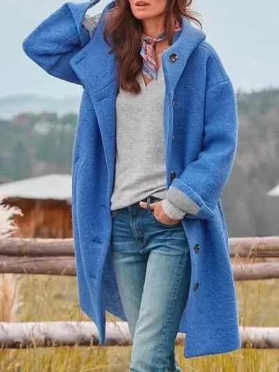 Women’s Long Padded Coat with Hood