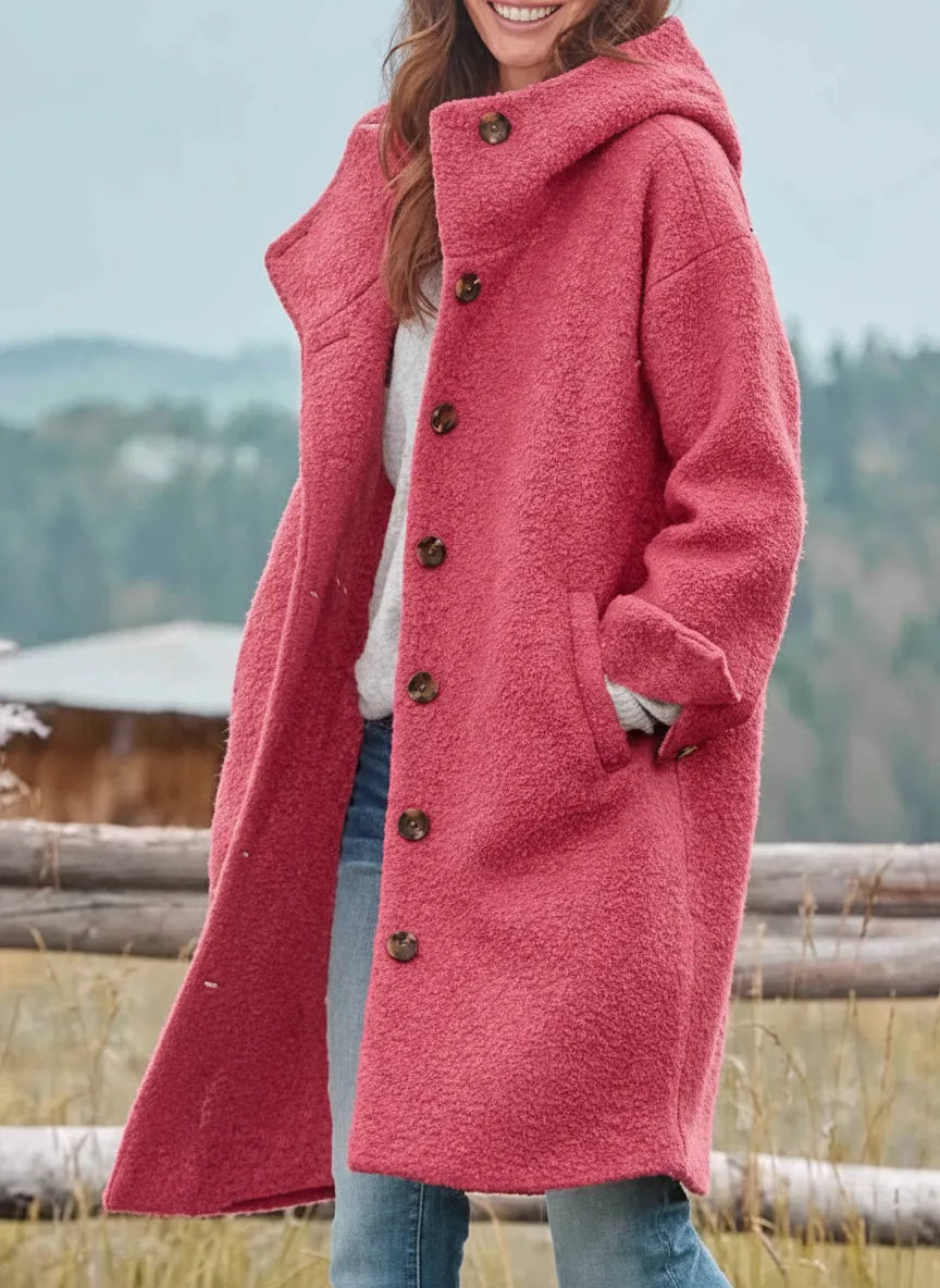 Women’s Long Padded Coat with Hood