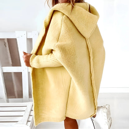 Women's Oversized Casual Coat with Hood