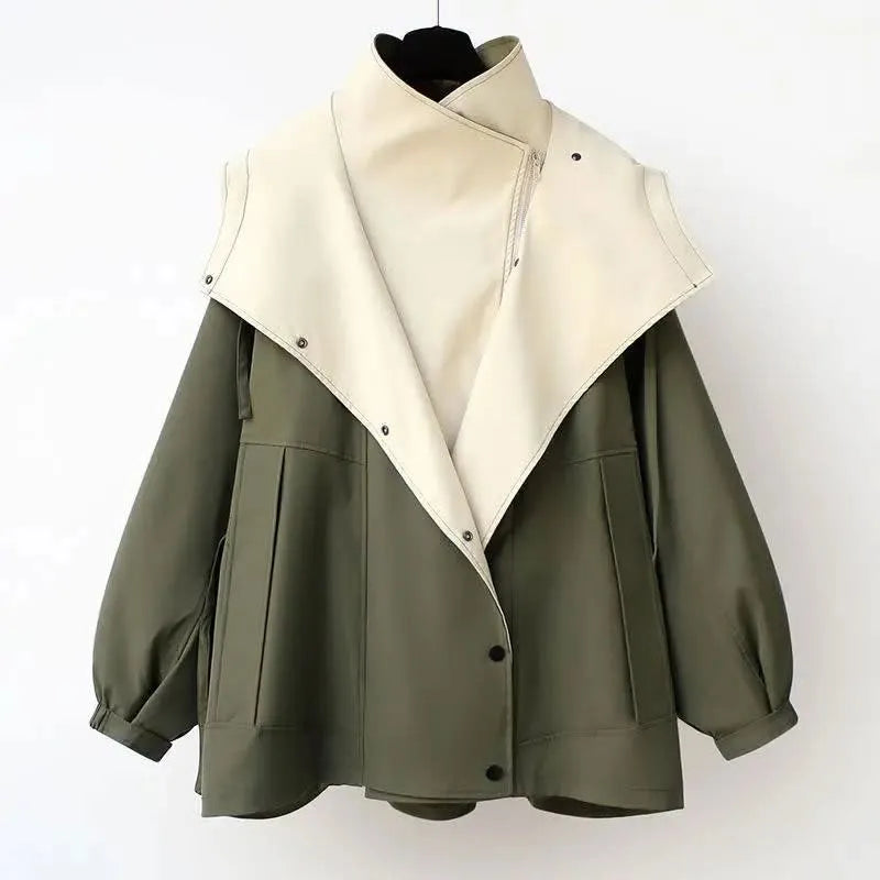 Women’s Oversized Casual Waterproof Jacket with Hood