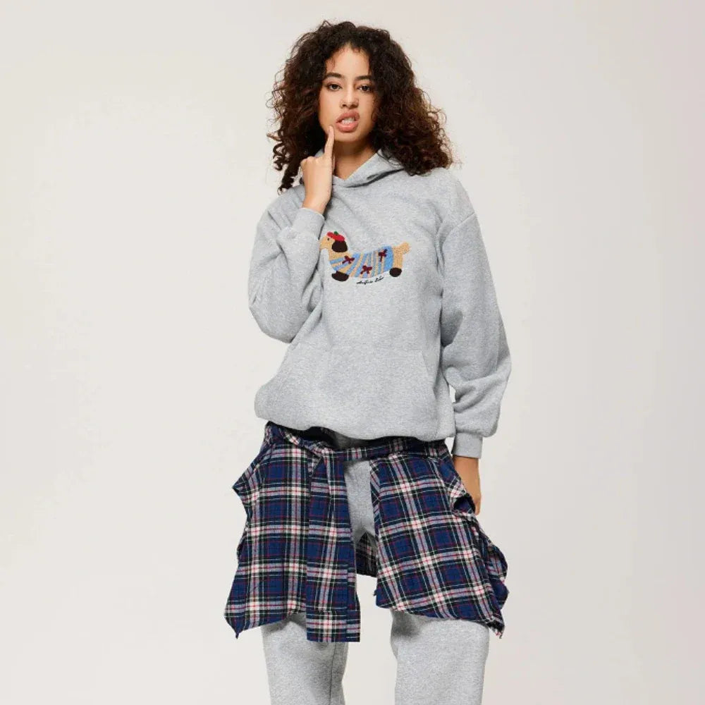 Women's Oversized Hoodie with Balloon Sleeves and Relaxed Fit