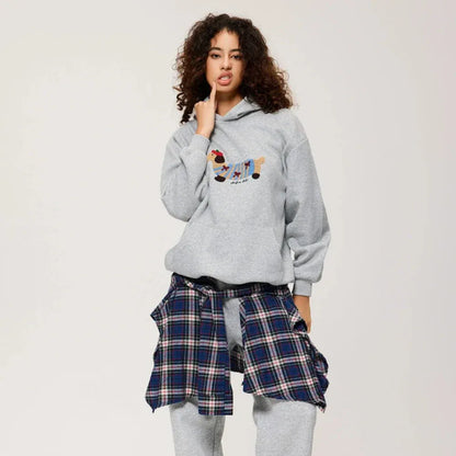 Women's Oversized Hoodie with Balloon Sleeves and Relaxed Fit