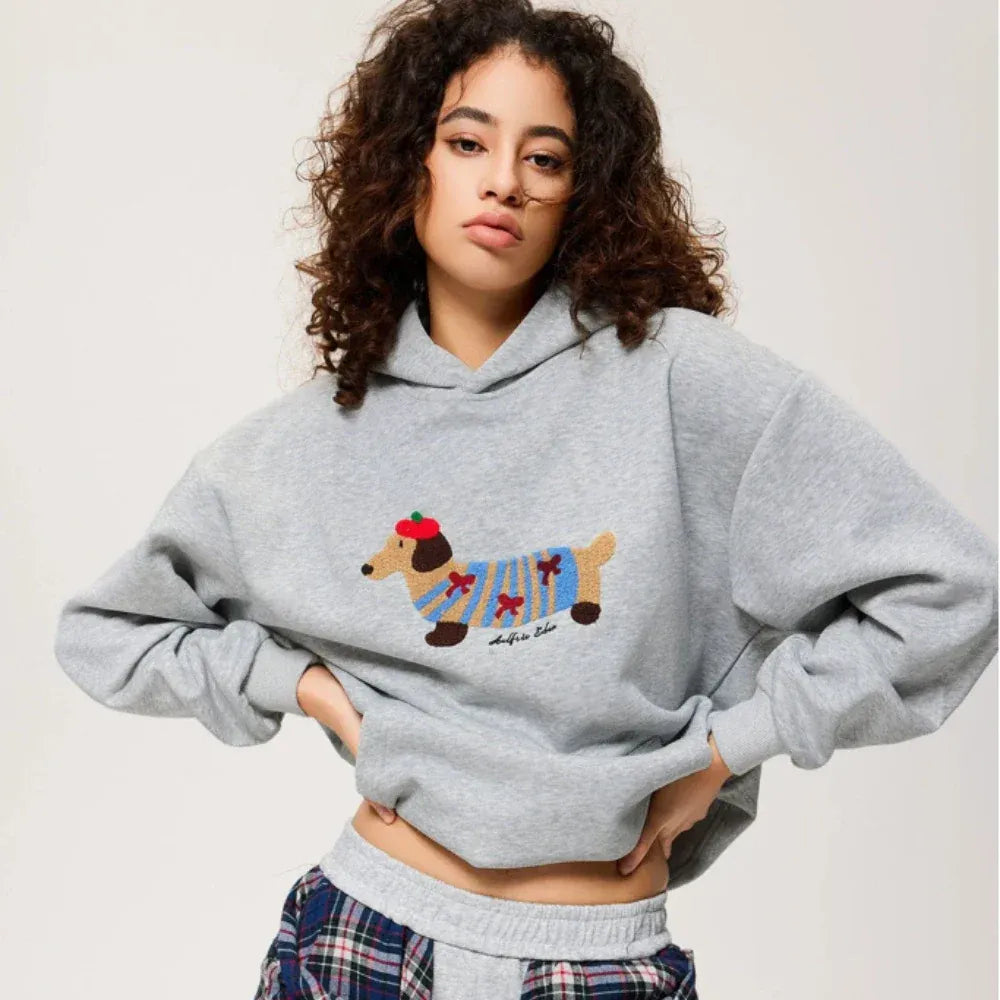 Women's Oversized Hoodie with Balloon Sleeves and Relaxed Fit
