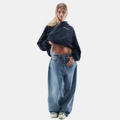 Women's Oversized Hoodie with Balloon Sleeves and Soft Touch Fabric