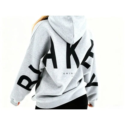 Women's Oversized Hoodie with Relaxed Fit and Balloon Sleeves 