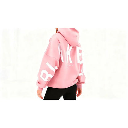 Women's Oversized Hoodie with Relaxed Fit and Balloon Sleeves 