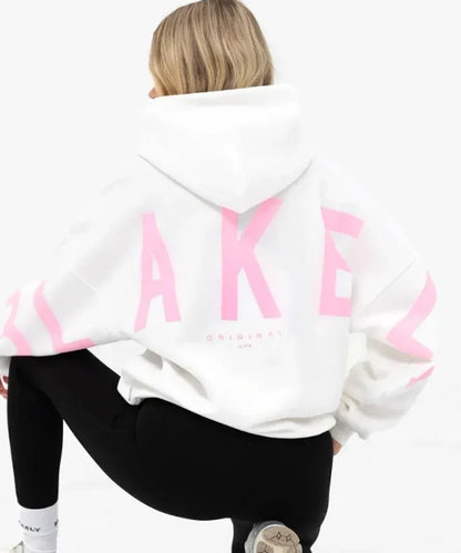 Women's Oversized Hoodie with Relaxed Fit and Balloon Sleeves 