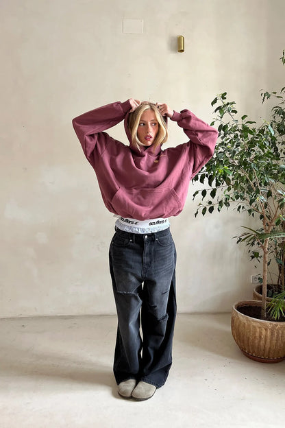 Women's Oversized Hoodie with Soft Touch Fabric and Relaxed Fit