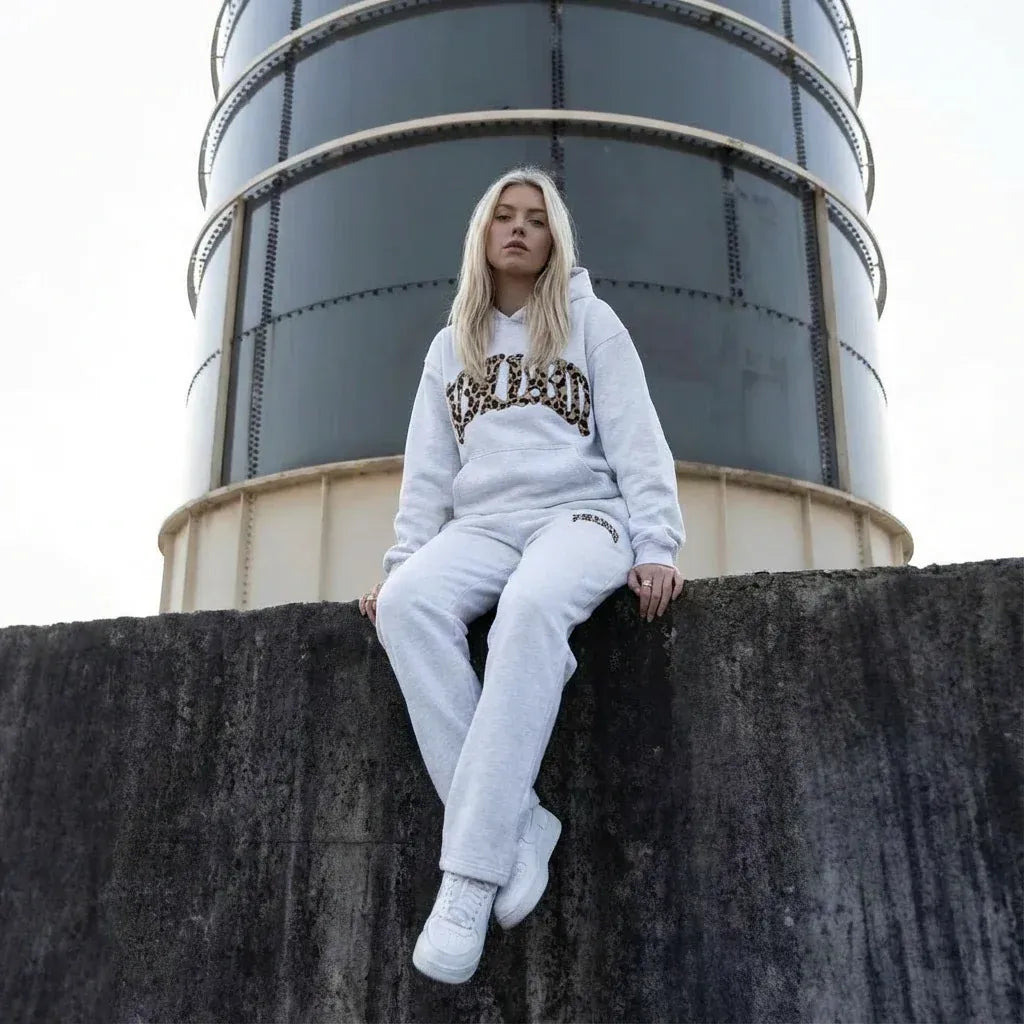 Women's Oversized Relaxed Fit Hoodie Set with Trousers