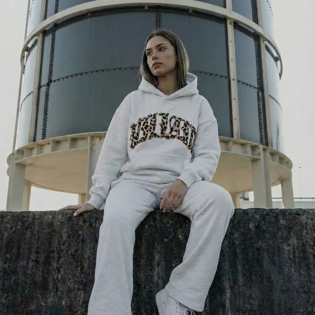 Women's Oversized Relaxed Fit Hoodie Set with Trousers