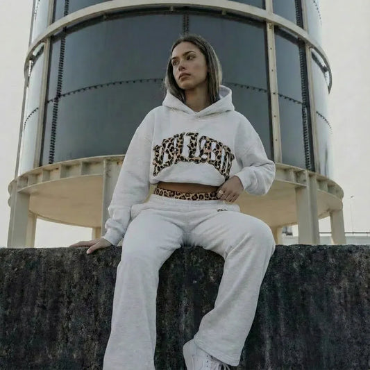Women's Oversized Relaxed Fit Hoodie Set with Trousers