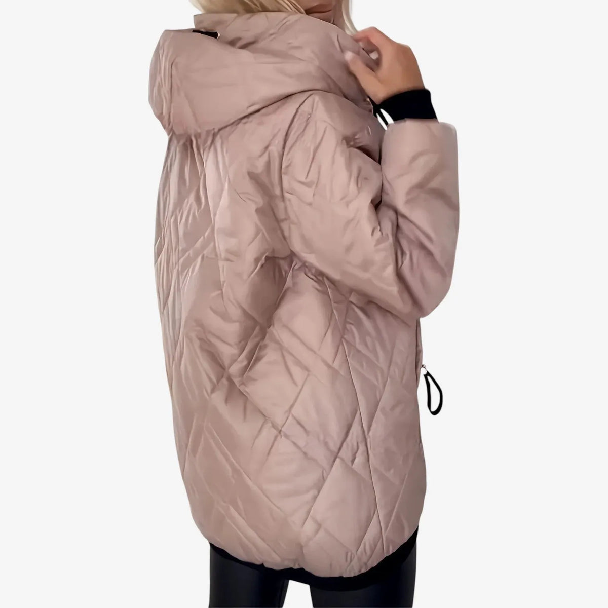 Women’s Padded Casual Winter Jacket with Zip-Up