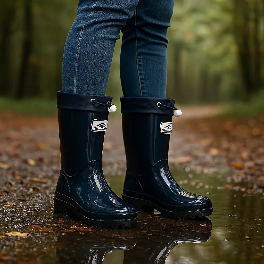 Women's Platform Waterproof Boots with Non Slip Sole