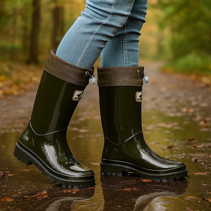 Women's Platform Waterproof Boots with Non Slip Sole