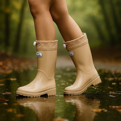 Women's Platform Waterproof Boots with Non Slip Sole