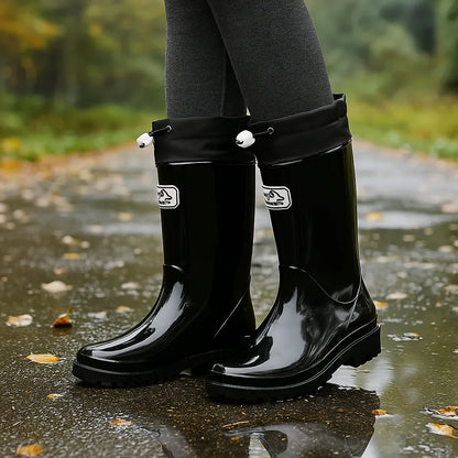 Women's Platform Waterproof Boots with Non Slip Sole