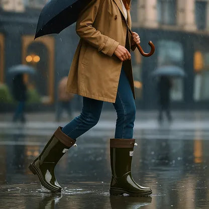 Women's Platform Waterproof Boots with Non Slip Sole