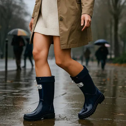 Women's Platform Waterproof Boots with Non Slip Sole