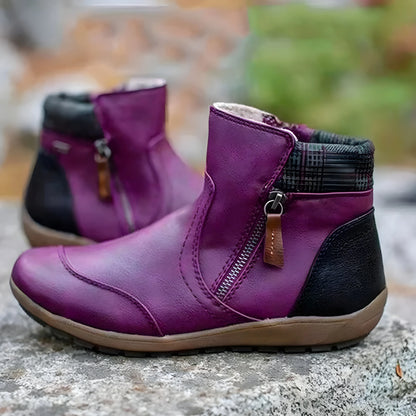 Women's Stylish Ankle Boots with Flat Sole