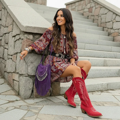 Women's Stylish Casual Boots with Block Heel