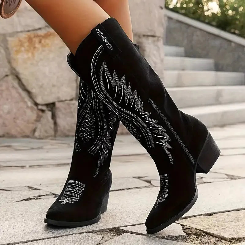 Women's Stylish Casual Boots with Block Heel