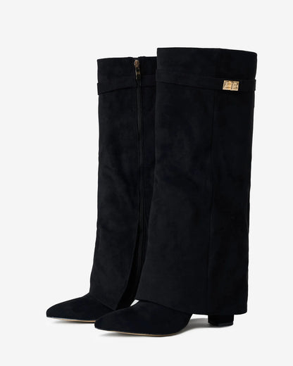 Women's Stylish Knee High Boots with Heeled Design