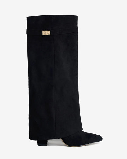 Women's Stylish Knee High Boots with Heeled Design