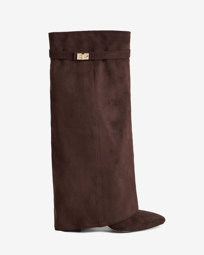 Women's Stylish Knee High Boots with Heeled Design