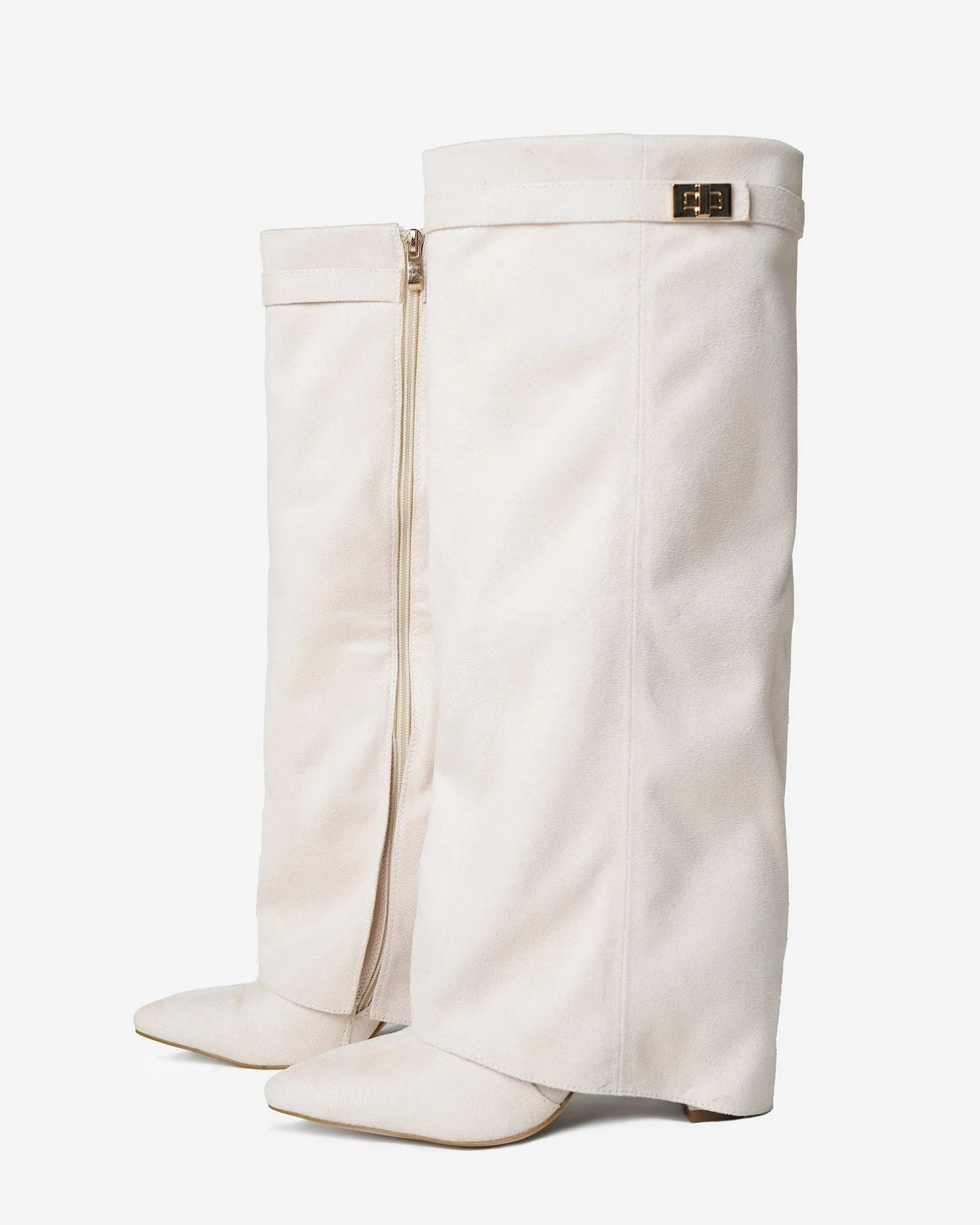 Women's Stylish Knee High Boots with Heeled Design