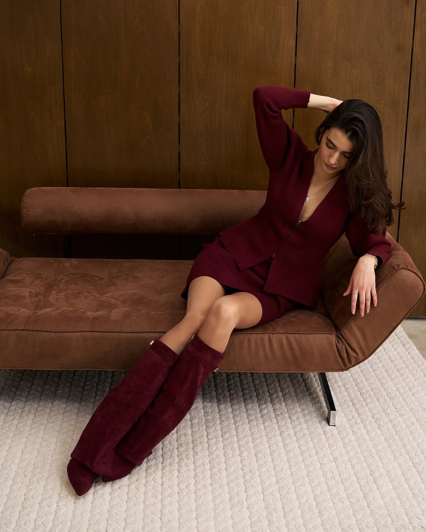 Women's Stylish Knee High Boots with Heeled Design