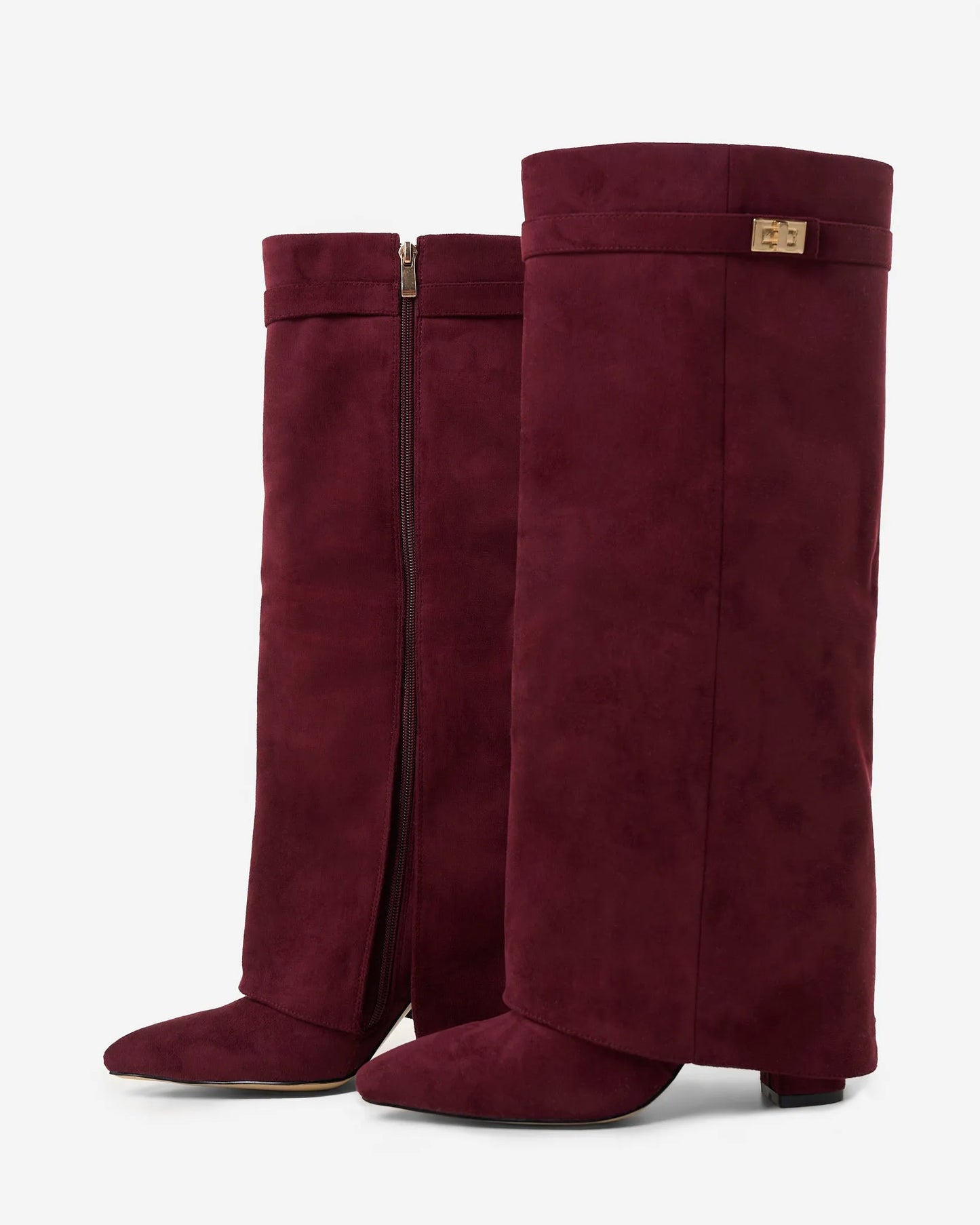 Women's Stylish Knee High Boots with Heeled Design