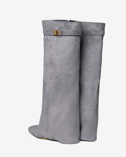 Women's Stylish Knee High Boots with Heeled Design