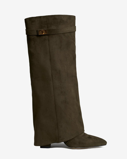 Women's Stylish Knee High Boots with Heeled Design