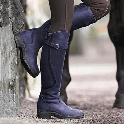Women's Stylish Knee High Boots with Low Heel