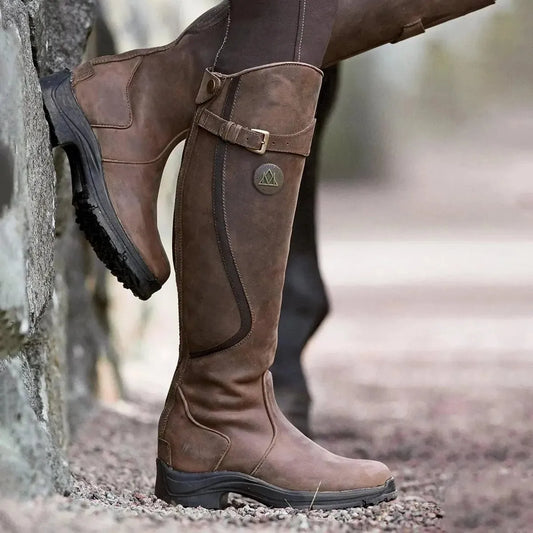 Women's Stylish Knee High Boots with Low Heel