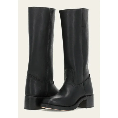 Women's Vintage Knee High Boots with Block Heel