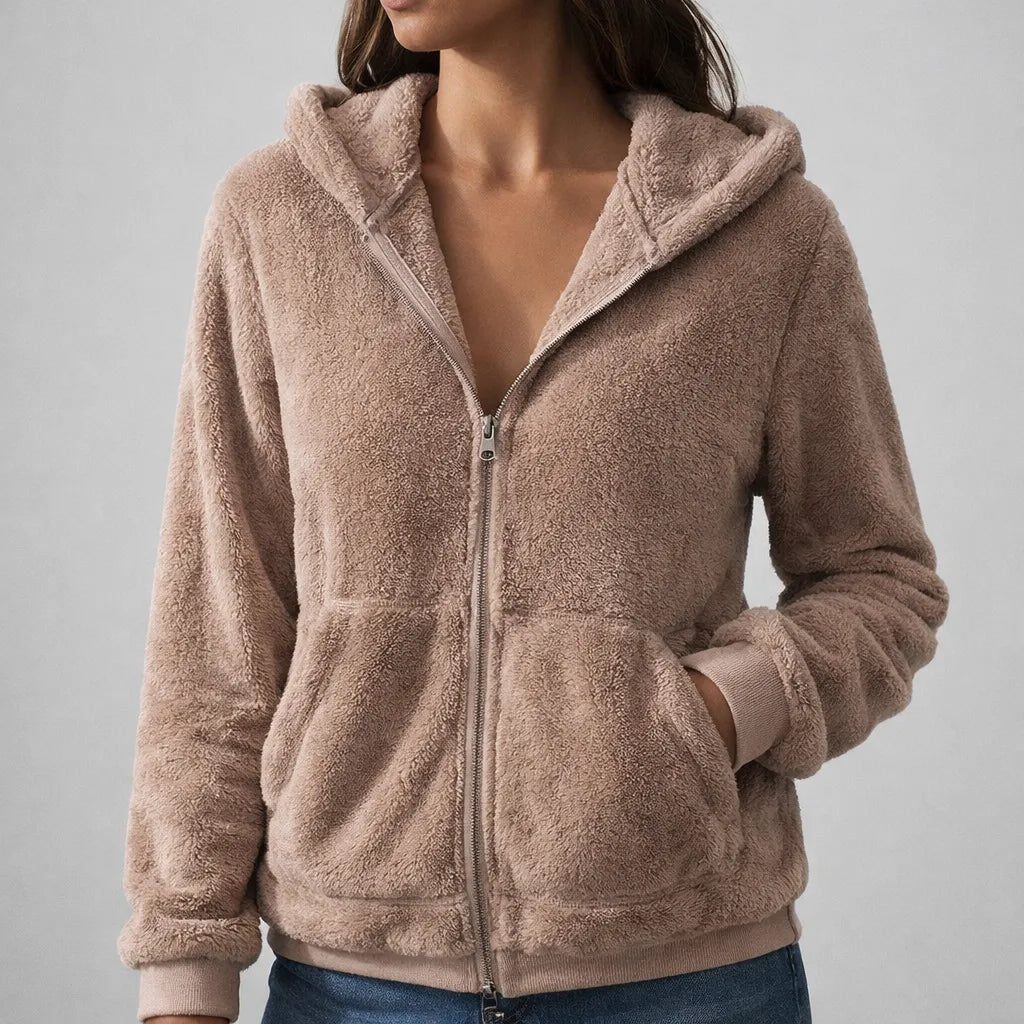 Women’s Warm Comfy Hoodie with Zip-Up