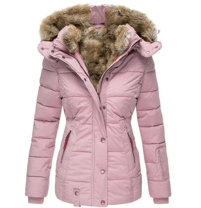 Women’s Long Padded Winter Jacket with Hood