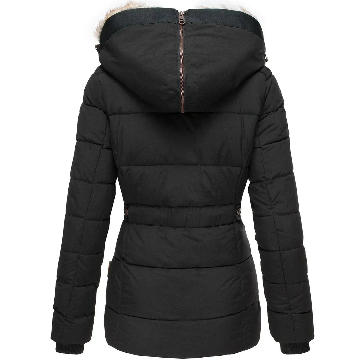Women’s Long Padded Winter Jacket with Hood