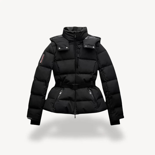 Women’s Padded Quilted Winter Jacket with Hood