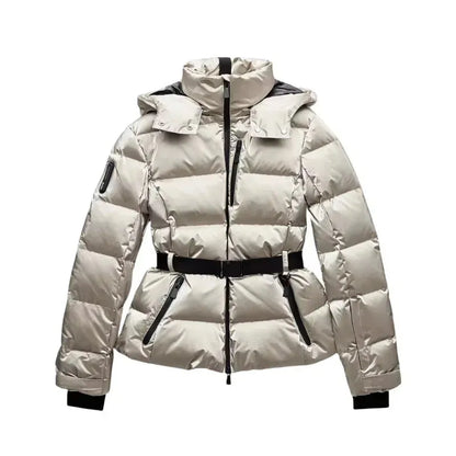 Women’s Padded Quilted Winter Jacket with Hood