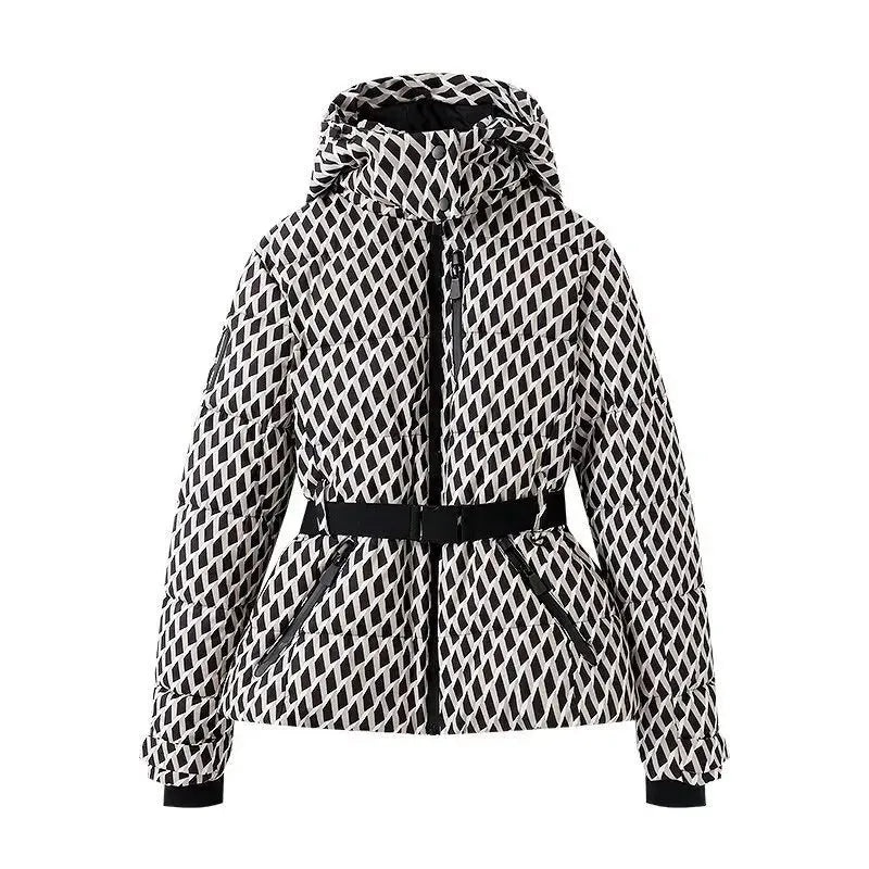 Women’s Padded Quilted Winter Jacket with Hood