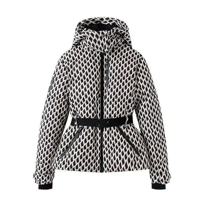 Women’s Padded Quilted Winter Jacket with Hood