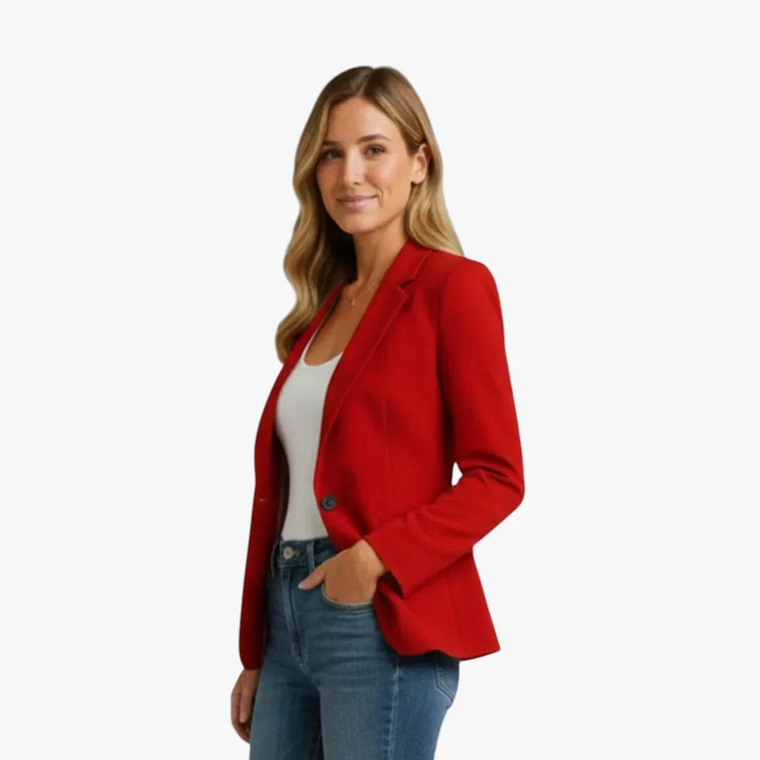 Women’s Work Lightweight Blazer with Button Closure